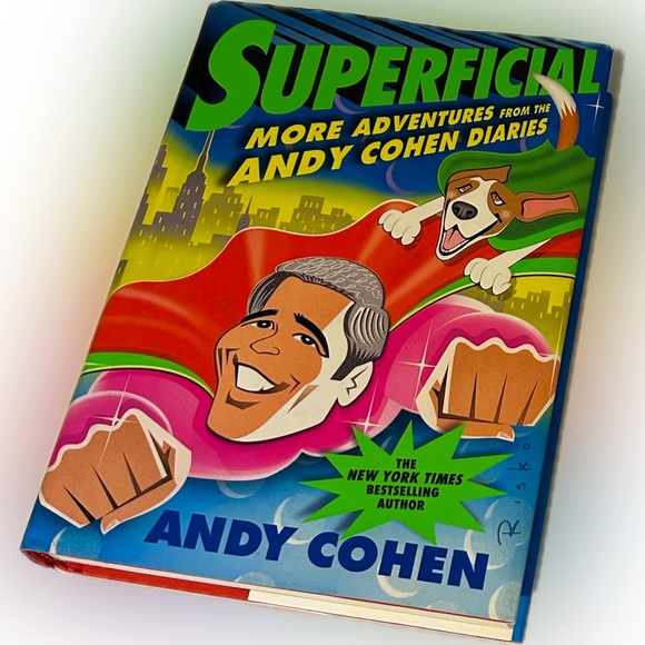 Superficial: More Adventures from the Andy Cohen Diaries Hardcover Book Memoir - Picture 1 of 2
